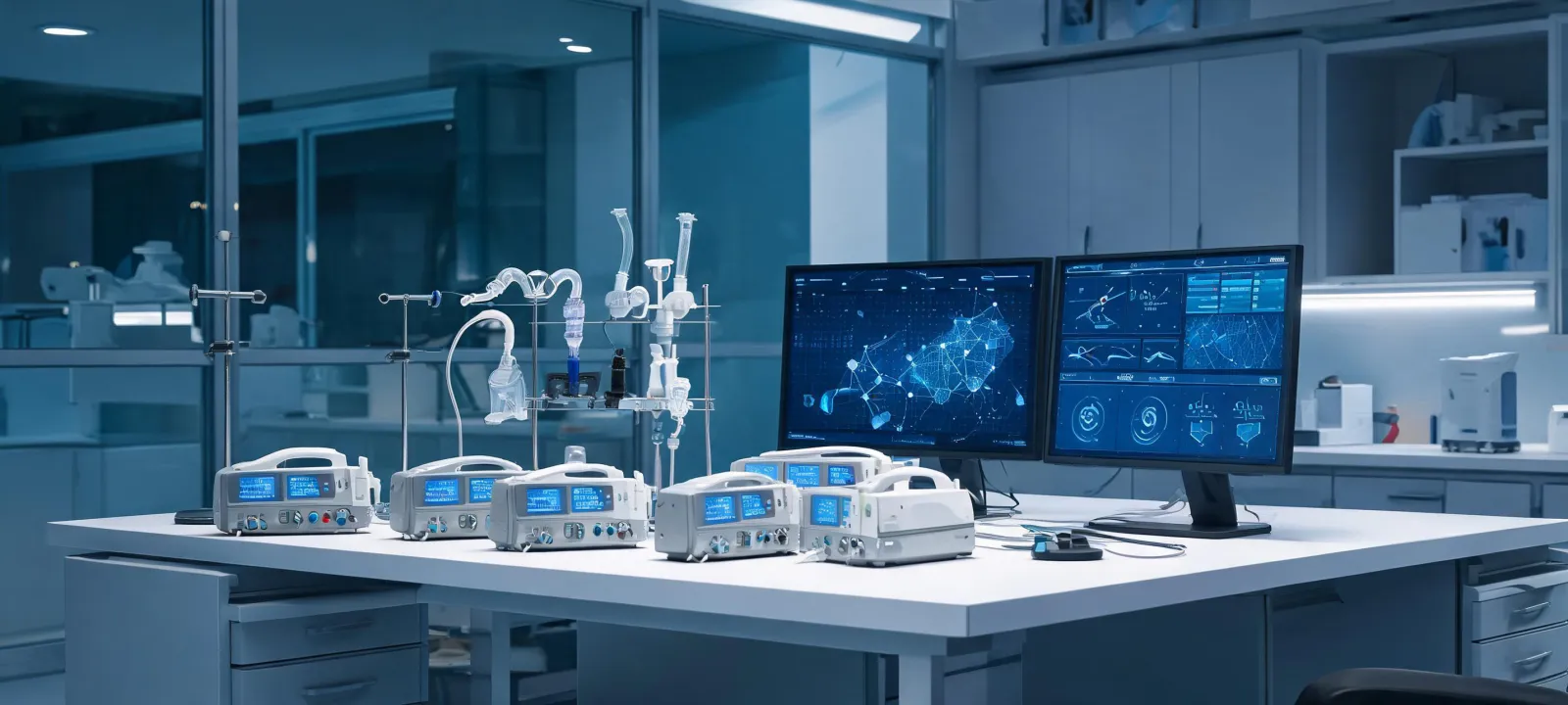 Connected infusion and airway engineering lab