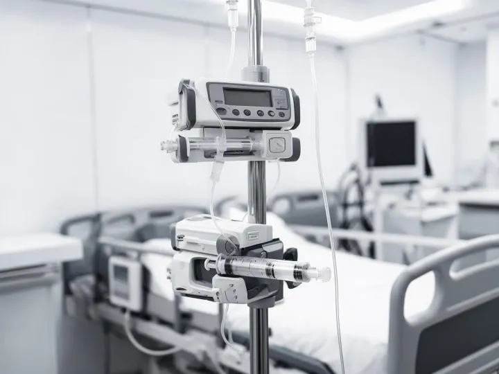 Infusion pump bedside setup