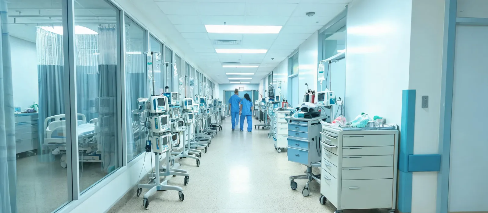 Hospital ICU corridor clinical planning